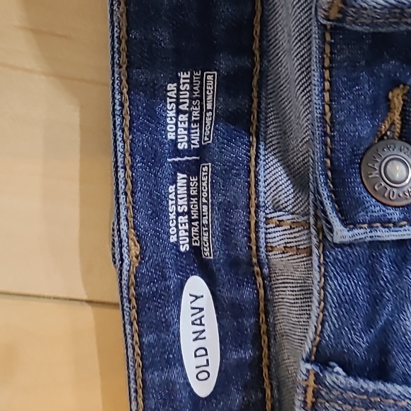 Old Navy women's size 0 super skinny extra high rise jeans - Picture 2 of 7